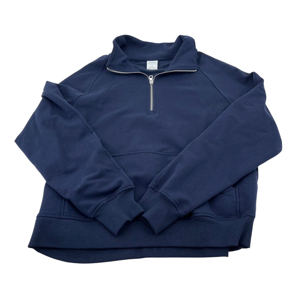 Berkley Jensen Navy Blue 1/4 Zip Pullover Sweatshirt Men's size Medium